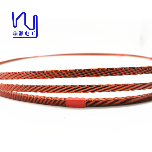 1.0mm * 10 Stranded Copper Litz Wire Continuously Transposed Conductor