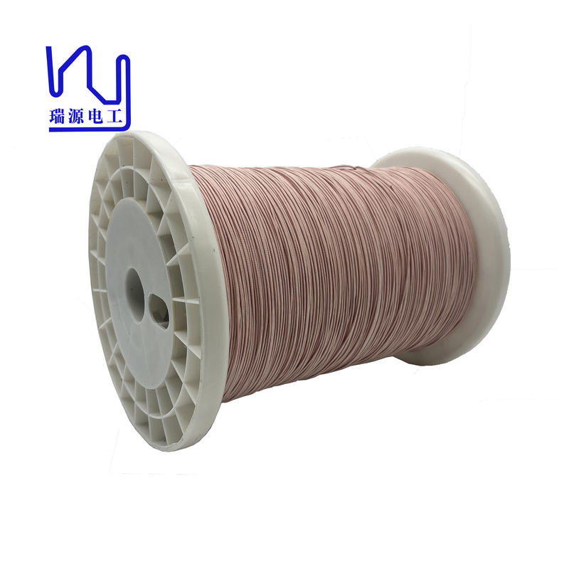 Custom Ustc 155/ 180 Copper Litz Wire 0.1mm * 70 Polyester Served For Motor Winding