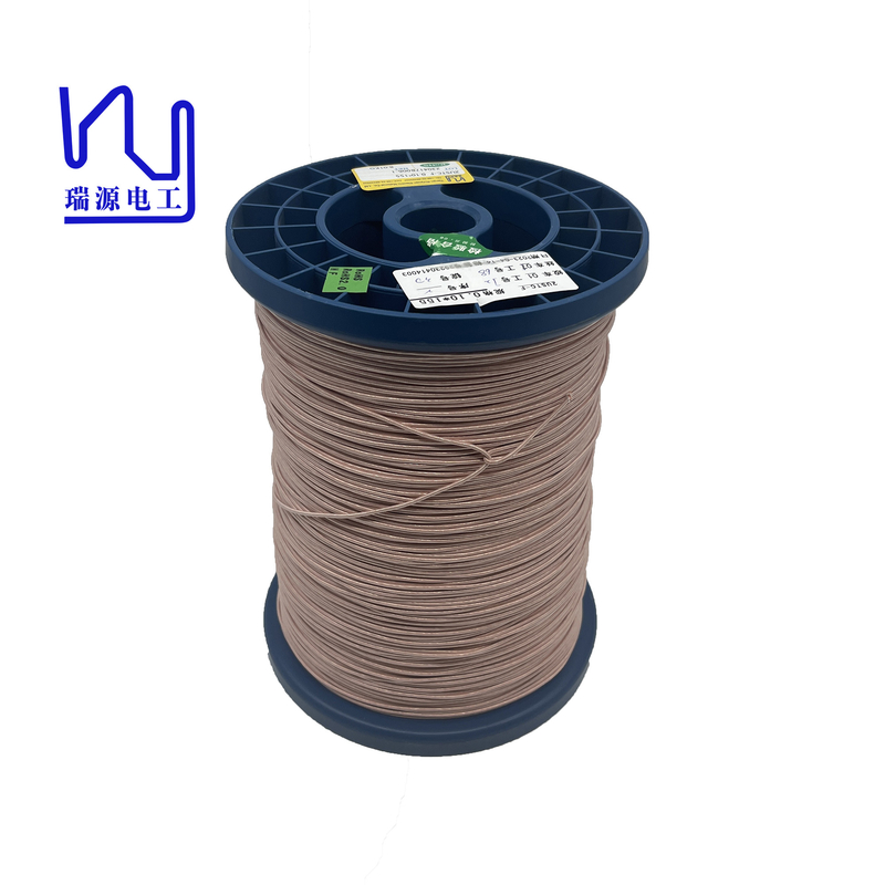 Udtc Double Layers Copper Litz Wire 0.1mm 0.15mm 0.2mm Nylon Served