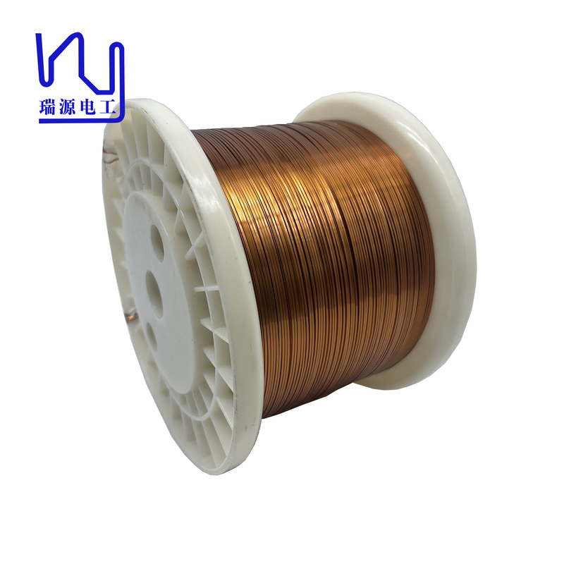 Certified Solid Rectangular Copper Wire AIW Insulation 1mm x 0.25mm 220℃ Industrial/Commercial