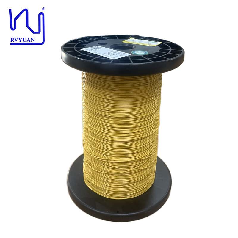 Custom FTIW 0.27mm*7 155°C Polytetrafluoroethylene Membrane ETFE Teflon Strand Litz Wire
