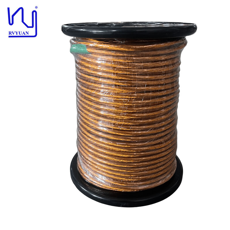 3000/38 AWG Taped Litz Wire with High Voltage Withstand and Max.O.D.8.23mm for Transformer Windings