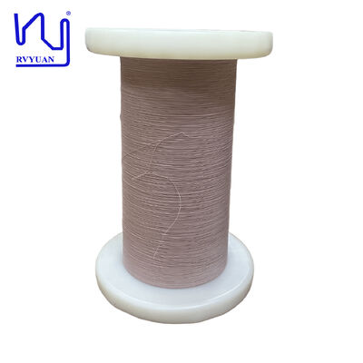 USTC Kelas 155 0,025mm*7 Kawat Litz Tembaga Tertutup Sutra Terisolasi Tegangan Terukur 500V