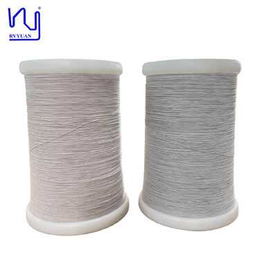 2USTC-H 19 Untaian 42AWG Sutra Alami Dilapisi Kawat Tembaga Litz untuk Kabel Audio Kelas Atas