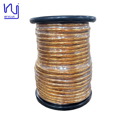 2UEW-F-PI Taped Litz Wire 0.32mmx528 Strands Copper Litz Wire dengan High Breakdown Voltage untuk Kendaraan Listrik