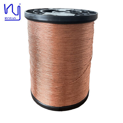 1UEW-H 0.1mm AWG38 60-Helai Kawat Litz Berlapis Email untuk Lilitan Transformator dengan Suhu Maksimum 180°C