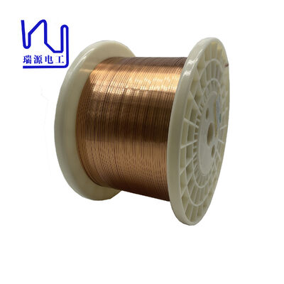 Kawat Tembaga Datar Berlapis Email AIW 0.70x2mm Self-bonding OEM/ODM untuk Komponen
