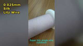 Nilon menyajikan kawat litz kawat litz berlapis sutra 0,025mmx10